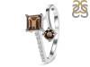Smoky & White Topaz Ring SMY-RDR-441.