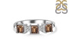 Smoky & White Topaz Ring SMY-RDR-443.