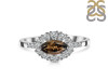 Smoky & White Topaz Ring SMY-RDR-446.