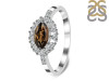 Smoky & White Topaz Ring SMY-RDR-446.