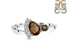 Smoky & White Topaz Ring SMY-RDR-453.