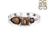 Smoky & White Topaz Ring SMY-RDR-455.