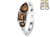 Smoky & White Topaz Ring SMY-RDR-455.