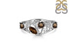 Smoky & White Topaz Ring SMY-RDR-459.