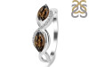 Smoky & White Topaz Ring SMY-RDR-461.