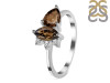 Smoky & White Topaz Ring SMY-RDR-464.