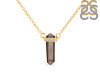 Smoky & White Topaz Pencil Necklace SMY-RN-84.