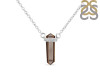 Smoky & White Topaz Pencil Necklace SMY-RN-84.