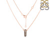 Smoky & White Topaz Pencil Necklace SMY-RN-84.