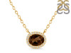 Smoky & White Topaz Necklace SMY-RN-85.