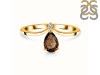 Smoky & White Topaz Ring SMY-RR-374.