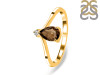 Smoky & White Topaz Ring SMY-RR-374.