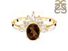 Smoky & White Topaz Ring SMY-RR-405.