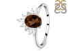 Smoky & White Topaz Ring SMY-RR-405.