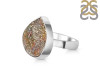 Spectropyrite Druzy Adjustable Ring-ADJ-R SPD-2-160