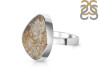 Spectropyrite Druzy Adjustable Ring-ADJ-R SPD-2-167