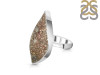 Spectropyrite Druzy Adjustable Ring-ADJ-R SPD-2-176