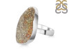 Spectropyrite Druzy Adjustable Ring-ADJ-R SPD-2-195