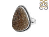 Spectropyrite Druzy Ring-R-Size-7 SPD-2-48