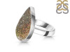 Spectropyrite Druzy Adjustable Ring-ADJ-R SPD-2-50