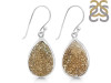 Spectropyrite Druzy Earring-E SPD-3-12