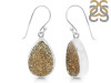 Spectropyrite Druzy Earring-E SPD-3-12