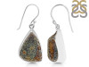 Spectropyrite Druzy Earring-E SPD-3-2