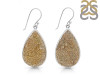 Spectropyrite Druzy Earring-E SPD-3-27