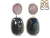 Multi Sapphire/White Topaz Earring-2E SPH-3-10