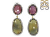 Multi Sapphire/White Topaz Earring-2E SPH-3-103