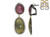Multi Sapphire/White Topaz Earring-2E SPH-3-103