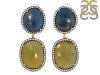Multi Sapphire/White Topaz Earring-2E SPH-3-105