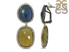 Multi Sapphire/White Topaz Earring-2E SPH-3-105