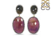 Multi Sapphire/White Topaz Earring-2E SPH-3-11