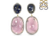 Multi Sapphire/White Topaz Earring-2E SPH-3-14
