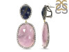 Multi Sapphire/White Topaz Earring-2E SPH-3-14