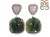 Multi Sapphire/White Topaz Earring-2E SPH-3-21