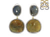Multi Sapphire/White Topaz Earring-2E SPH-3-23