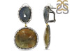 Multi Sapphire/White Topaz Earring-2E SPH-3-23