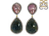 Multi Sapphire/White Topaz Earring-2E SPH-3-30