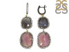 Multi Sapphire/White Topaz Earring-2E SPH-3-32