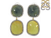Multi Sapphire/White Topaz Earring-2E SPH-3-39