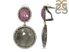Multi Sapphire/White Topaz Earring-2E SPH-3-40