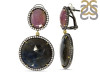 Multi Sapphire/White Topaz Earring-2E SPH-3-46
