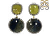 Multi Sapphire/White Topaz Earring-2E SPH-3-47