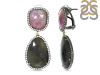 Multi Sapphire/White Topaz Earring-2E SPH-3-60