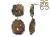 Multi Sapphire/White Topaz Earring-2E SPH-3-73