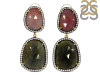 Multi Sapphire/White Topaz Earring-2E SPH-3-96