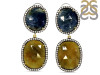 Multi Sapphire/White Topaz Earring-2E SPH-3-97