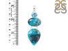 Shattuckite/Blue Topaz Pendant-2SP STK-1-168